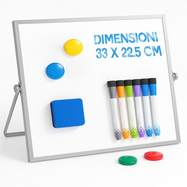 BAKAJI Μαγνητικός Διπλής Όψεως Πίνακας Γραφής με Σβήσιμο με Μαρκαδό... BAKAJI Μαγνητικός Διπλής Όψεως Πίνακας Γραφής με Σβήσιμο με Μαρκαδό...