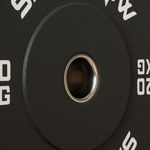 SPORTNOW  Σετ 2 Δίσκοι Βάρους 20kg από Καουτσούκ με Τρύπα 2/5 cm για Μπάρες και Μονόζυγα, Μαύρο  A91-374V03BK