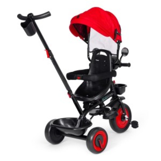 ECOTOYS Τρίκυκλο παιδικό καρότσι 3 σε 1 με περιστρεφόμενο κάθισμα κ...