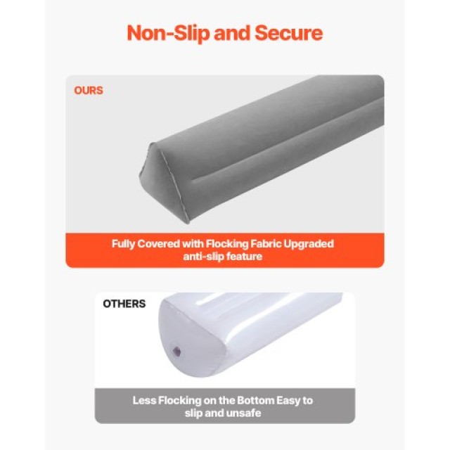 VEVOR Φουσκωτό Προστατευτικό Κάγκελο Κρεβατιού 47.4 ιντσών για Νήπι...