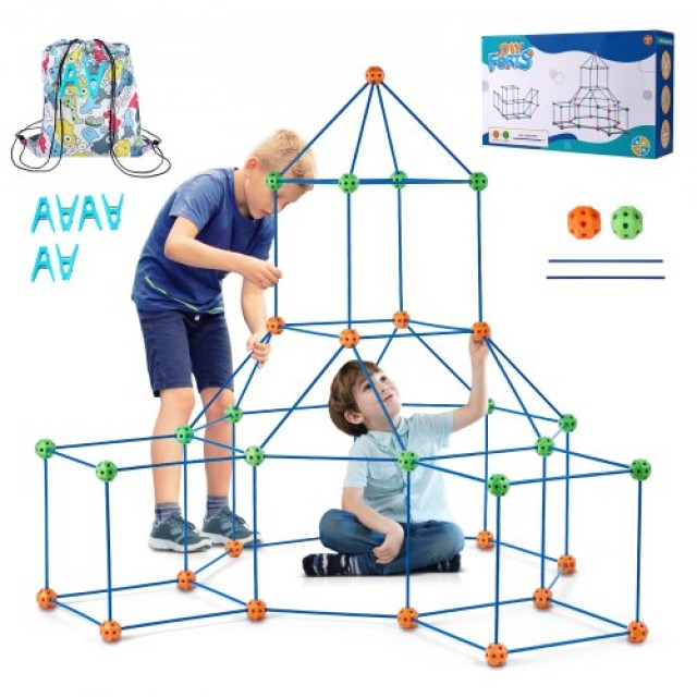VEVOR Σετ Παιδικής Κατασκευής Σκηνής-Κάστρο STEM 120 Τεμαχίων  BLJZTJCZK1200B4AEV0