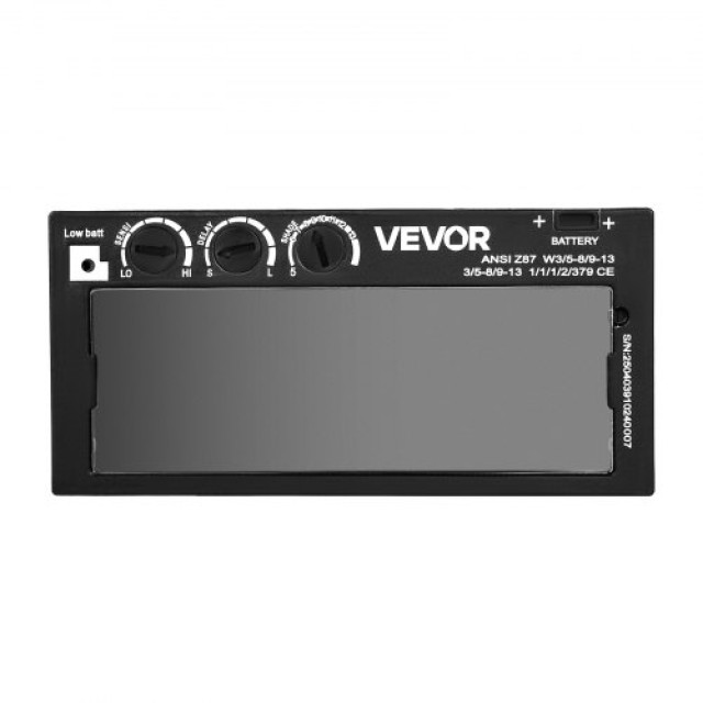 VEVOR Αυτόματος Σκοτεινός Φακός Συγκόλλησης 108 x 51 mm, Σκιά 5-13 ...