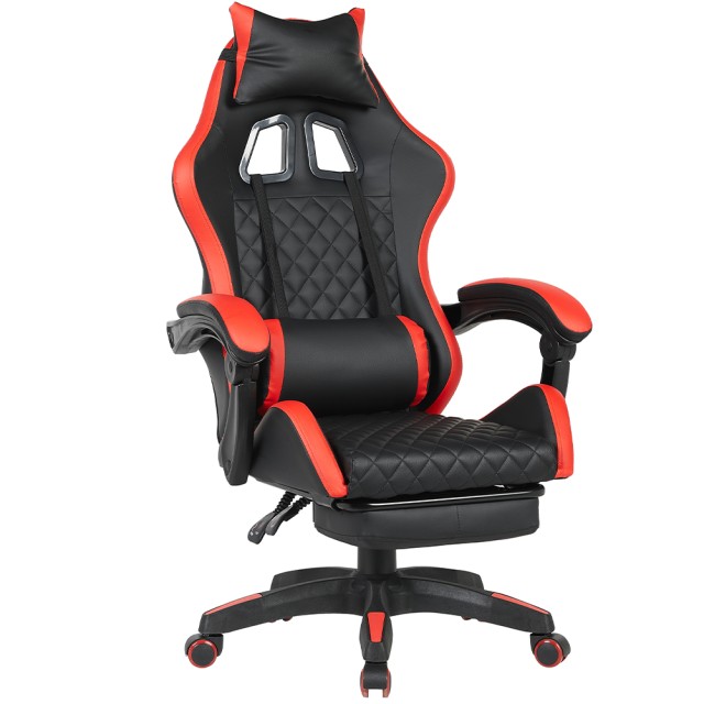 BAKAJI Κόκκινη Καρέκλα Gaming Γραφείου με Υποπόδιο Εργονομική και Ρ... BAKAJI Κόκκινη Καρέκλα Gaming Γραφείου με Υποπόδιο Εργονομική και Ρ...
