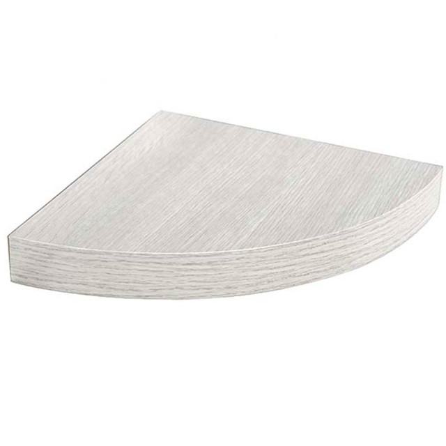 BAKAJI  Γωνιακό Ράφι Τοίχου από Ξύλο MDF Λευκό 24x4cm  02835184