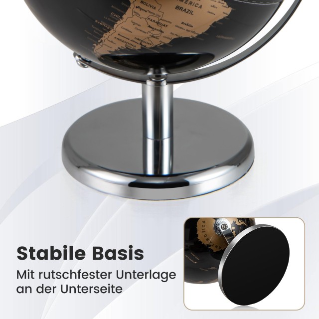 Costway Μαύρη Μεταλλική Υδρόγειος 20cm - Εκπαιδευτικό & Διακοσμητικ... Costway Μαύρη Μεταλλική Υδρόγειος 20cm - Εκπαιδευτικό & Διακοσμητικ...