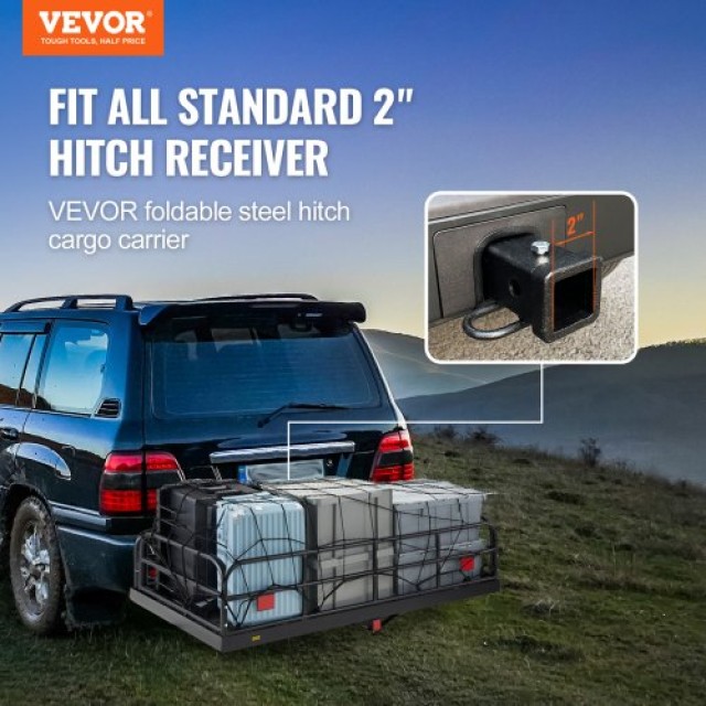 VEVOR Φορτωτής Ρυμούλκησης, 60 x 24 x 14 in, 400lbs, για 2 Υποδοχή  CHXL60241440019GAV0