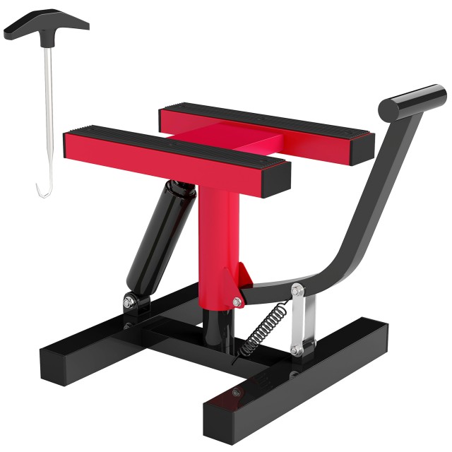HOMCOM Ανυψωτικό Σταντ Ατσάλινο 150kg, Ρυθμιζόμενο Ύψος, Αντιολισθη...