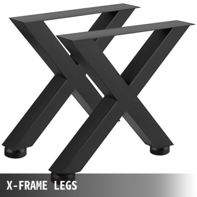 Μεταλλικά Πόδια Τραπεζιού VEVOR 72x79cm Μαύρα X-Στυλ  ZT720X790MM00...