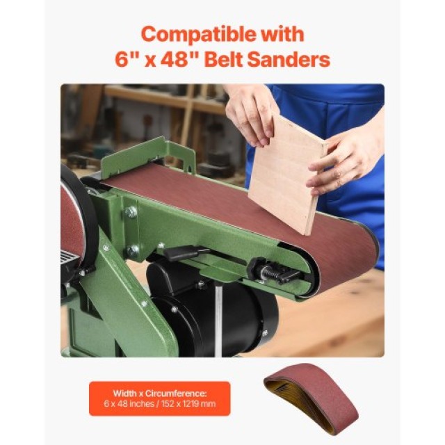 VEVOR Λειαντικές Ταινίες 152x1219mm, 80 Grit SGDYHL1015TSMQ07F001V0 VEVOR Λειαντικές Ταινίες 152x1219mm, 80 Grit SGDYHL1015TSMQ07F001V0