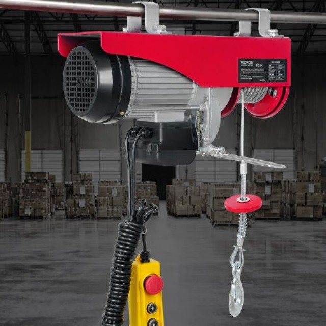 Ηλεκτρικός Γερανός VEVOR, 1000kg, 1600W, 220V, 12m Καλώδιο, Χειριστήριο, Χαλκός, Γκαράζ/Αποθήκη/Εργοστάσιο  DDGSSHLYXYKKYB8JUV2