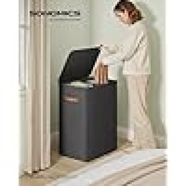 SONGMICS Καλάθι Ρούχων με Καπάκι και Χειρολαβές 56x40x75 εκ. LCB813B01