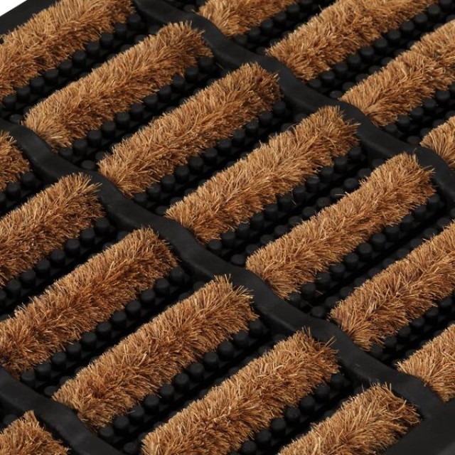 vidaXL Πατάκι Εισόδου Ορθογώνιο 40 x 60 εκ. Καουτσούκ και Κοκοφοίνι... vidaXL Πατάκι Εισόδου Ορθογώνιο 40 x 60 εκ. Καουτσούκ και Κοκοφοίνι...