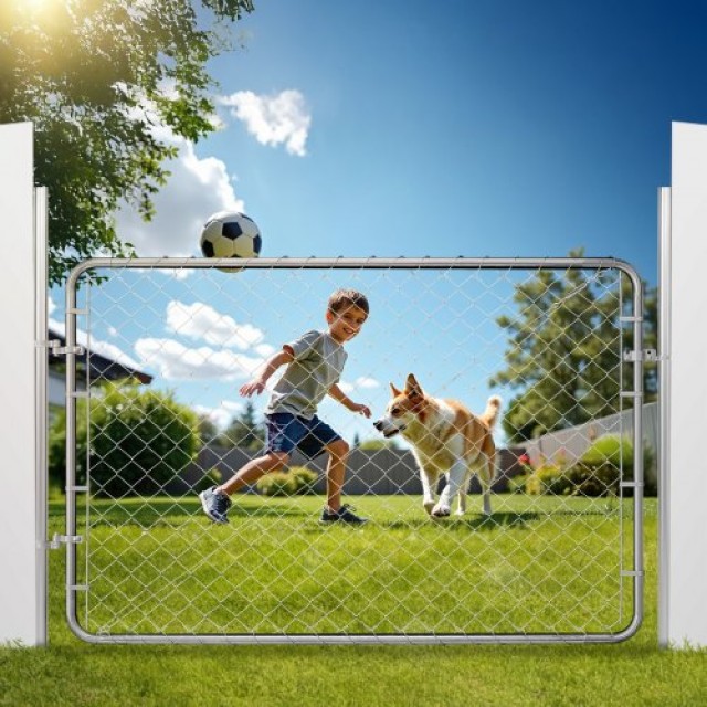 VEVOR Πύλη Φράχτη 2.2-6 ft x 6 ft Χωρίς Κολώνες SWHYM7248INC0PSZBV0