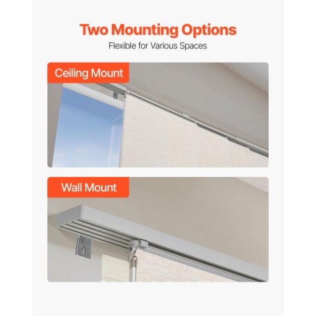 VEVOR Επεκτάσιμος Οδηγός Κάθετων Περσίδων 116-218 εκ. Κόψιμο Ανοιχτ...