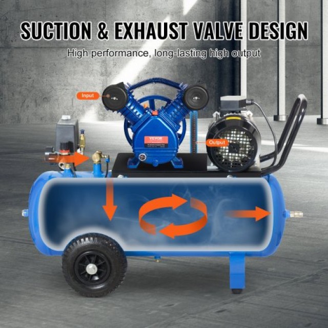 VEVOR  Κεφαλή Αντλίας Αεροσυμπιεστή 3HP 6.25CFM @ 90PSI 2-Κύλινδρος...