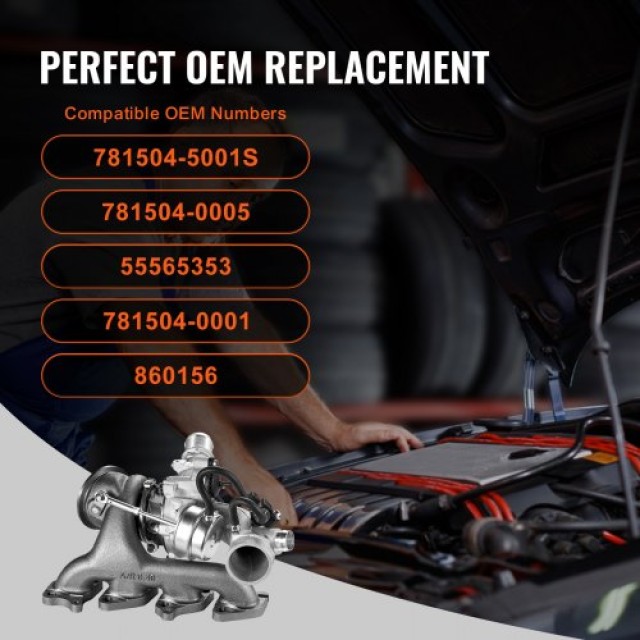 VEVOR  Σετ Τουρμπίνας με Βαλβίδα Chevy Cruze 2011-2019 1.4T  WLZYQT...