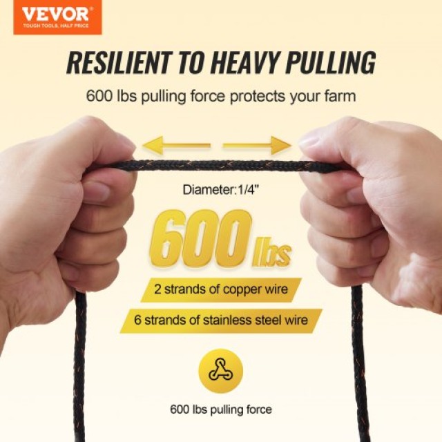 VEVOR 305M Ηλεκτρικό Σύρμα Φράχτη για Άλογα & Ζώα  WLDXJSKJSK10BKJL6Y3