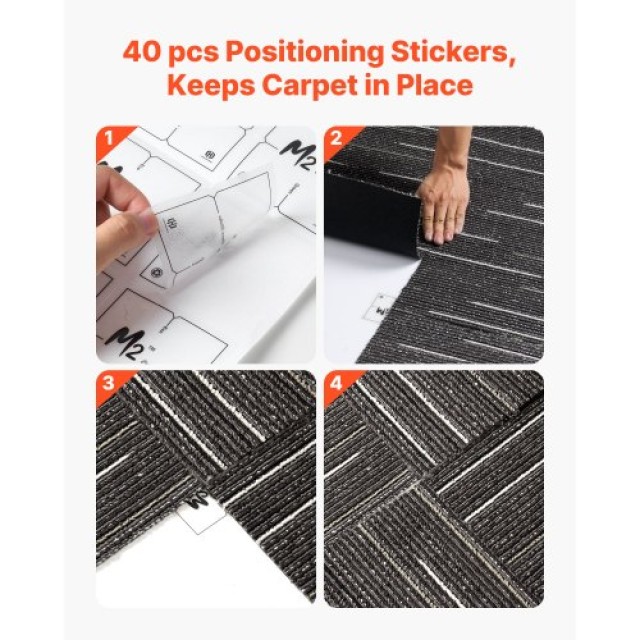 VEVOR Επαναχρησιμοποιούμενες Πλακάκια Χαλιού 610x610 mm, 24 Τεμάχια... VEVOR Επαναχρησιμοποιούμενες Πλακάκια Χαλιού 610x610 mm, 24 Τεμάχια...