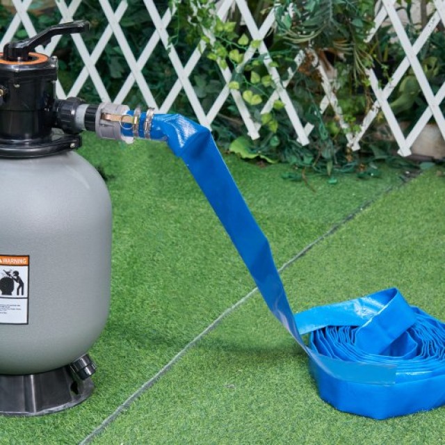 VEVOR Σωλήνας Αντίστροφης Ροής 2x50, Βαρέως Τύπου PVC με Αλουμινένια Εξαρτήματα, Μπλε  FCXRG250FTPVCM9TXV0
