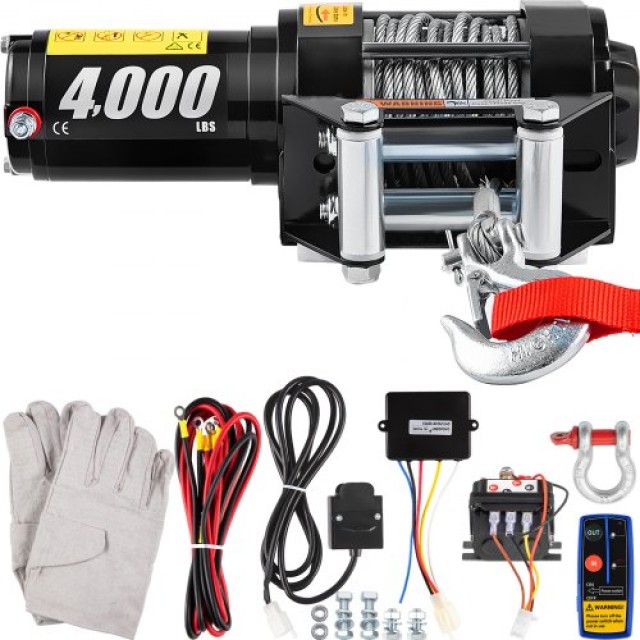 Ηλεκτρικός Βίντσι VEVOR 12V 4000lb με Ασύρματο Χειριστήριο  4000LBSJP00000001V0
