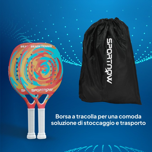 SPORTNOW Ρακέτα Πάδελ από Ανθρακονήματα με Αντιολισθητική Λαβή και Τσάντα Μεταφοράς, Κίτρινο A71-053V00YL