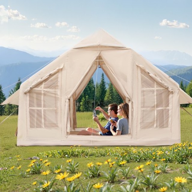 VEVOR Φουσκωτή Σκηνή Glamping 4-6 Ατόμων με Αντλία Εύκολη Στήσιμο KJZP331MCQWZC4B47V0