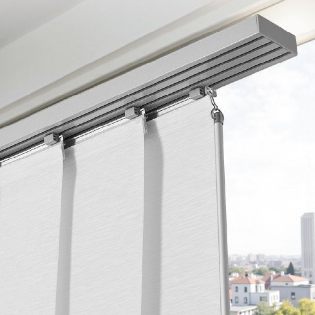 VEVOR Επεκτάσιμο Κουρτινόξυλο Panel 116-218 cm Λευκό (Κόβεται) MBGD...