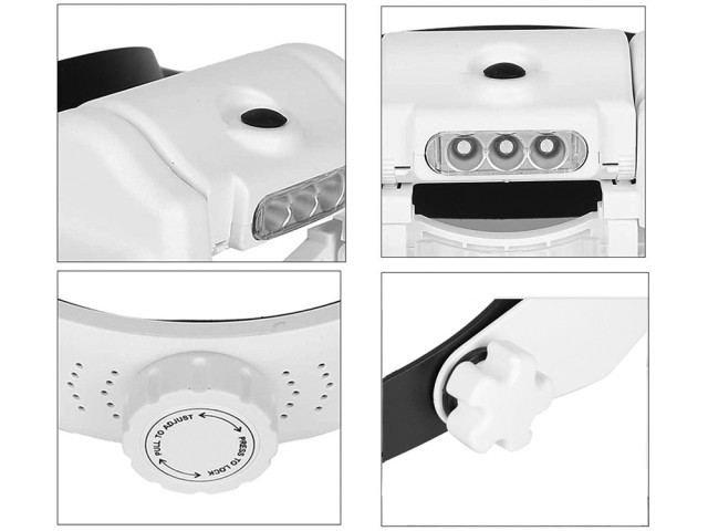 Verk Group Επαγγελματικός Μεγεθυντικός Φακός Κεφαλής με LED και 6 Φ... Verk Group Επαγγελματικός Μεγεθυντικός Φακός Κεφαλής με LED και 6 Φ...