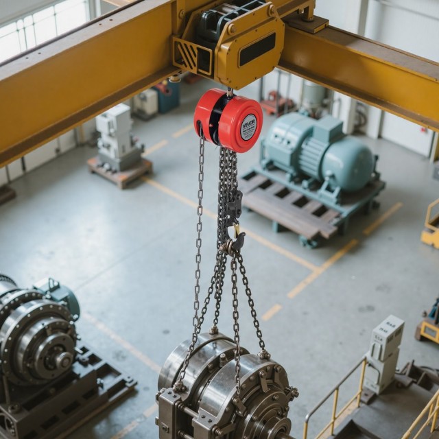 VEVOR Χειροκίνητος Ανυψωτήρας Αλυσίδας 2 Τόνων, Ύψος 3 μ, Κόκκινο Y...