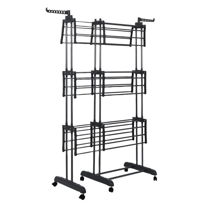 JE CHERCHE UNE IDEE Τροχήλατη Απλώστρα 3 Επιπέδων Aire 143 x 175 x ...