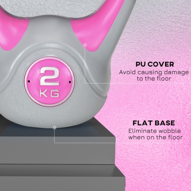 SPORTNOW Kettlebell 8kg σε PU και Sand με επίπεδη βάση και λαβή για...