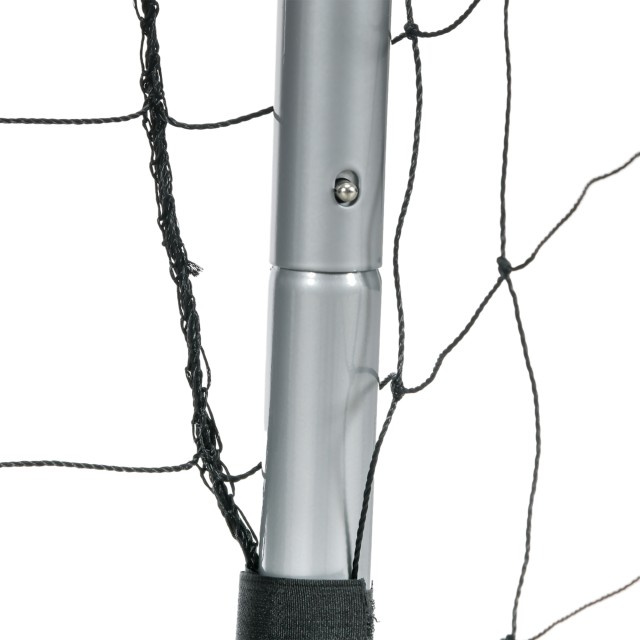 SPORTNOW Γκρι ποδοσφαιρικό γκολ 240x85x160 cm με βίδες και μανταλάκια που περιλαμβάνονται, σε PE και μέταλλο A62-038V01GY