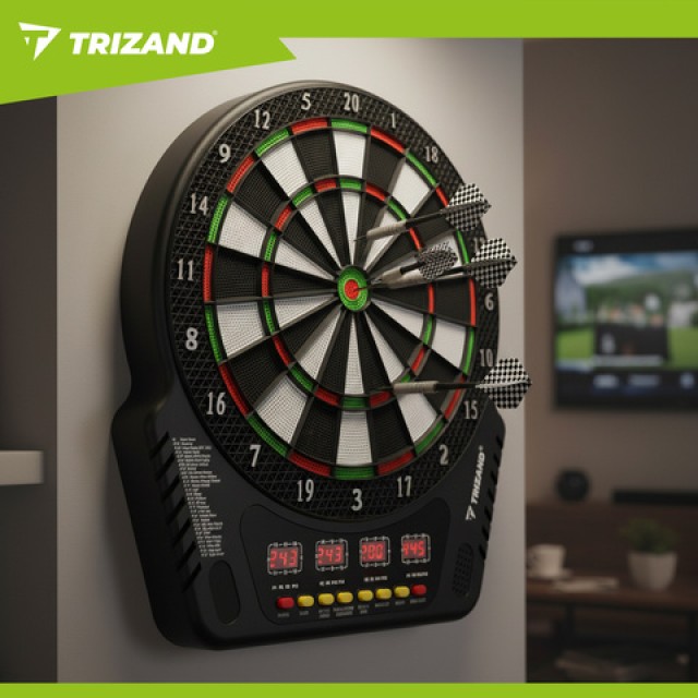 Trizand Ηλεκτρονικός Στόχος Dart  LED Οθόνες, 6 Βελάκια και 24 Αντα...