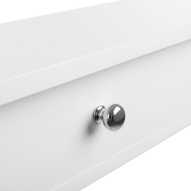 SONGMICS Επιτοίχιο Ράφι με 3 Συρτάρια 80 x 15 x 10 cm – Λευκό,XYZ123 