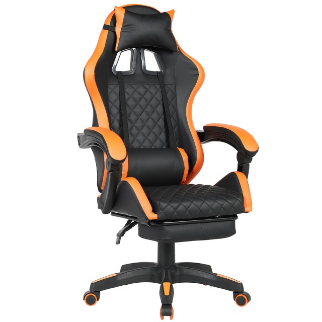 BAKAJI Πορτοκαλί Καρέκλα Γραφείου Gaming με Υποπόδιο, Εργονομική κα... BAKAJI Πορτοκαλί Καρέκλα Γραφείου Gaming με Υποπόδιο, Εργονομική κα...