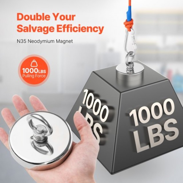 VEVOR Μαγνήτης Ψαρέματος Νεοδυμίου 1000 LBS CXDYCTDPDM10HWZ0GV0