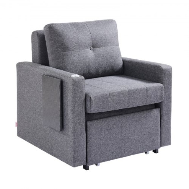 VEVOR Πολυλειτουργικός Καναπές-Κρεβάτι με Πλαϊνή Τσέπη και Ρυθμιζόμ...