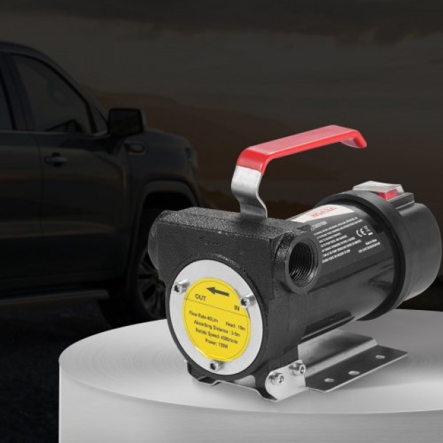 VEVOR Αντλία Μεταφοράς Καυσίμου 12V 10 GPM 1/4 HP για Πετρέλαιο με Αυτόματο Ακροφύσιο Καυσίμου CYBMG10GPM147B515V9