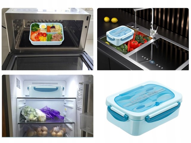 Verk Group Φαγητοδοχείο  με Θήκες και Μαχαιροπίρουνα για Σχολείο ή ...