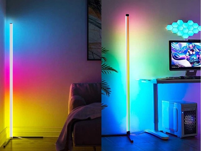 Verk group Γωνιακή RGB LED Λάμπα Νυχτερινού Σταντ για το Υπνοδωμάτι...