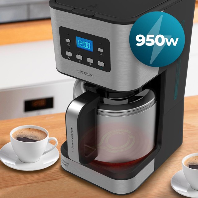 CECOTEC  Καφετιέρα Φίλτρου Coffee 66 Drop & Thermo από Ανοξείδωτο Ατσάλι για έως 12 Φλιτζάνια  CEC-00273