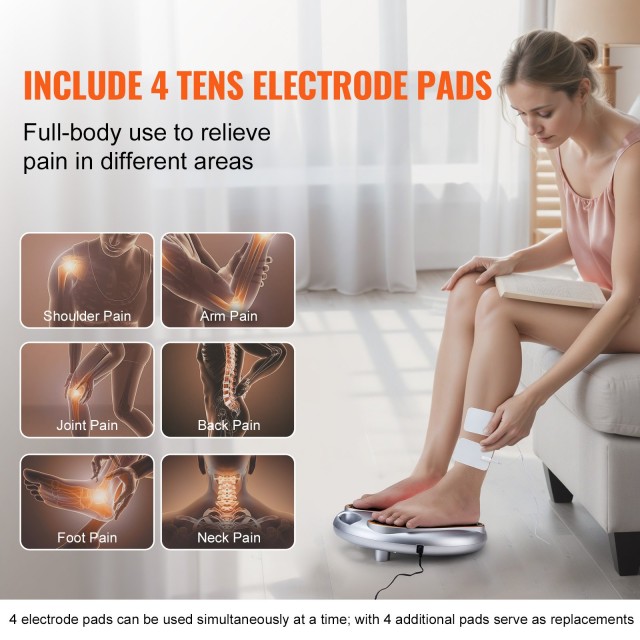 Συσκευή Μασάζ Ποδιών EMS+TENS Foot Massager VEVOR ZDXHCJQBDGLBTCVWZV2