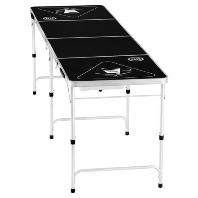 VEVOR Πτυσσόμενο Τραπέζι Beer Pong  2.4 μ για Πάρτι και Παιχνίδια με Χειρολαβή Μεταφοράς ZDPJYXZCGK00FI2RBV0