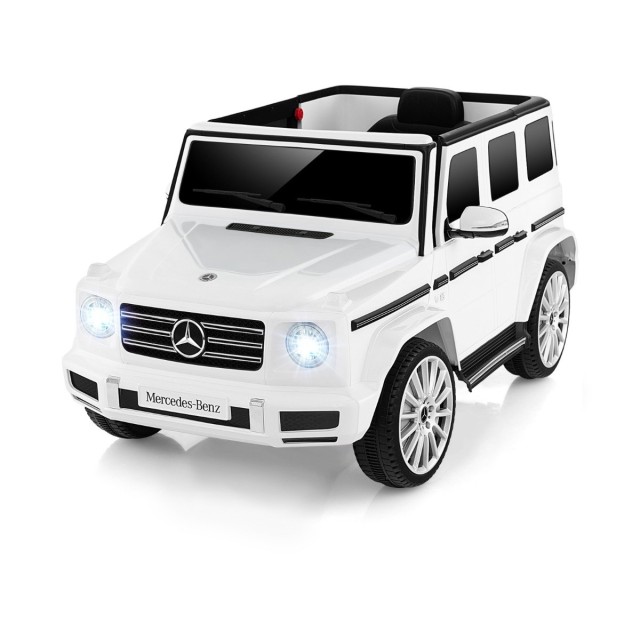 Costway  Παιδικό Ηλεκτρικό Αυτοκίνητο Mercedes-Benz G500 με Τηλεχειριστήριο και Μουσική Σύνδεση TQ10178DE-WH