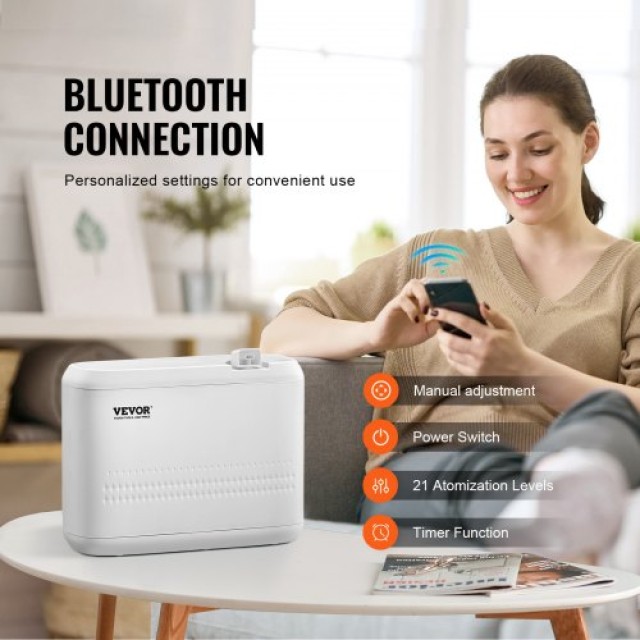 VEVOR  Συσκευή Αρωματισμού Χώρου HVAC 850ML για 5000 τ.π. Χωρίς Νερό GBSLSXXJ850MUONNTV2