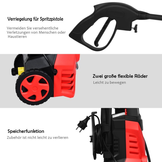 Costway  Ισχυρό και Αποτελεσματικό Πλυστικό Μηχάνημα Υψηλής Πίεσης ...