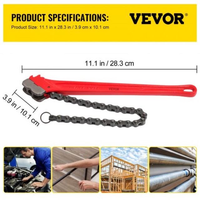 Βαρέως Τύπου Αλυσίδα Κλειδί VEVOR 36, 4-1/2 έως 7-1/2  YGQ36INMSZXLTGZQ1V0