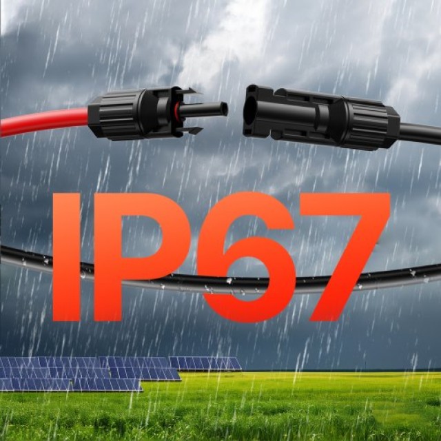 VEVOR Σετ Καλωδίων Προέκτασης Ηλιακού Πάνελ 100FT 10AWG με Συνδέσμους Αρσενικό & Θηλυκό TYNDCBYZXSX1PDF6ZY3