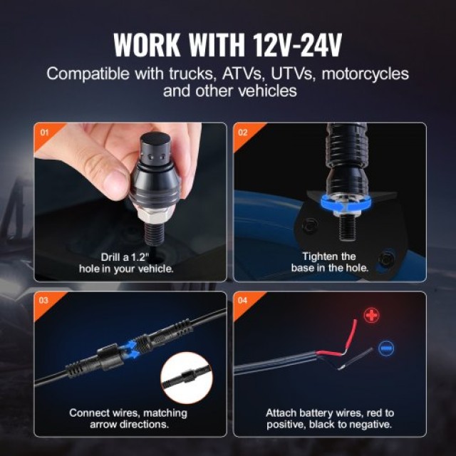 VEVOR LED Σπιράλ Φως 1.5m RGB για ATV/UTV με Τηλεχειριστήριο & Εφαρμογή  CRKJPPTDZ5YCIAWYCV9