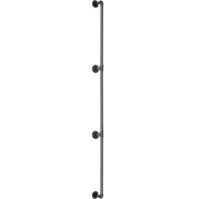 VEVOR Χειρολισθήρας Σκάλας 9FT, 440LBS, Βιομηχανικός Χειρολισθήρας από Χάλυβα για Εσωτερικό/Εξωτερικό Χώρο  TZBGSLTFSGYG9VDEUV0